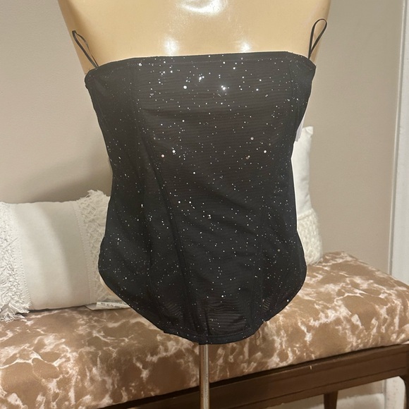 NWT Auden black corset top - Picture 1 of 4